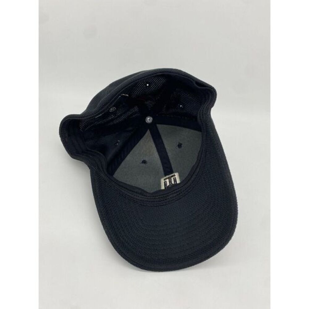 VINTAGE Nike Fitted Hat Mens Medium/Large Black Golf Tiger Woods TW Mesh Cap - Picture 7 of 9